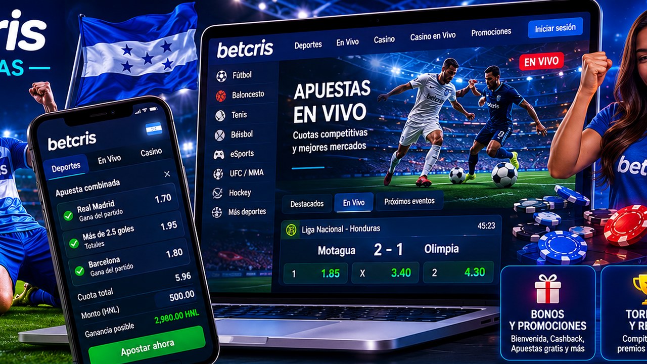 Betcris Honduras cuenta apuestas y pagos guía visual